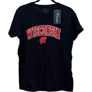 Fanatics Navy Wisconsin Short Sleeve Tee Size Large
